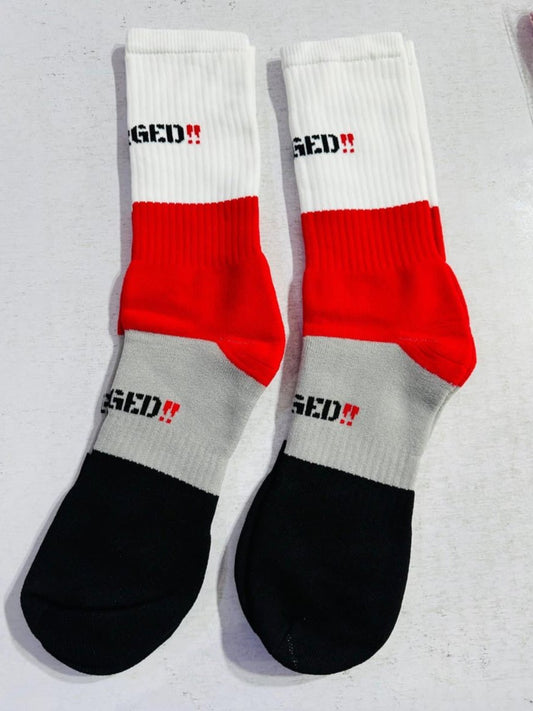 Crew RED Surged Socks