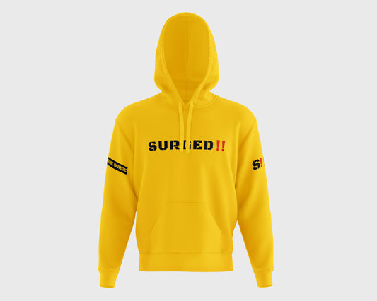 Black and Yellow SURGED hoodie